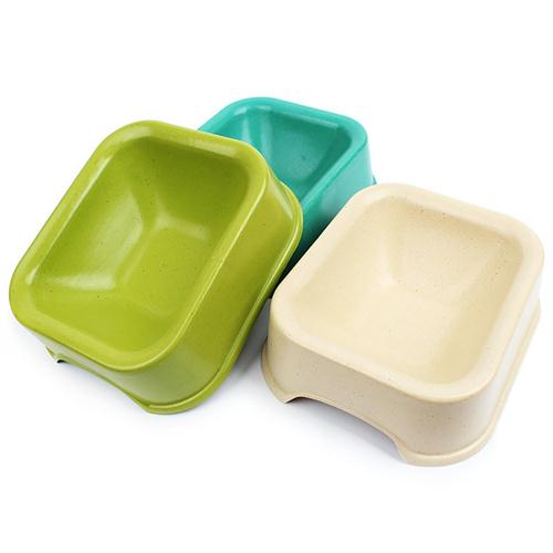 Bamboo Fiber Pet Feeder Dog Bowl Cat Food Water Bowls