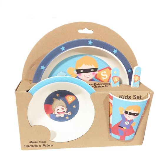 Biodegradable 5pcs Kids Sets for Dinnerware with LFGB Approved