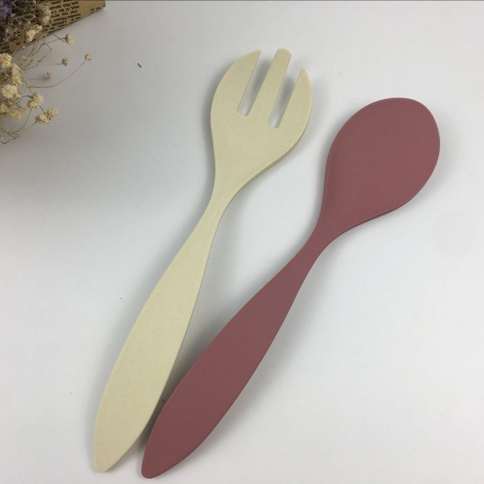 JCBF Biodegradable Bamboo Fiber Cutlery Sets Spoon Fork For Amazon
