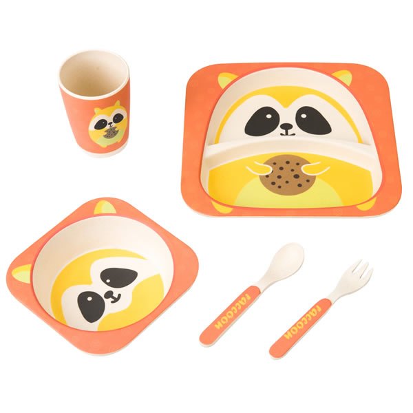 JCBF Eco-friendly Biodegradable Bamboo Fiber Baby Dish Set