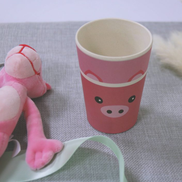 JCBF Reusable New Design Bamboo Fiber Milk Cups for Kids