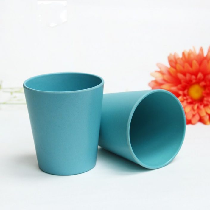 Promotional 400ml Reusable  Bamboo Fiber Coffee Mug With Different Color
